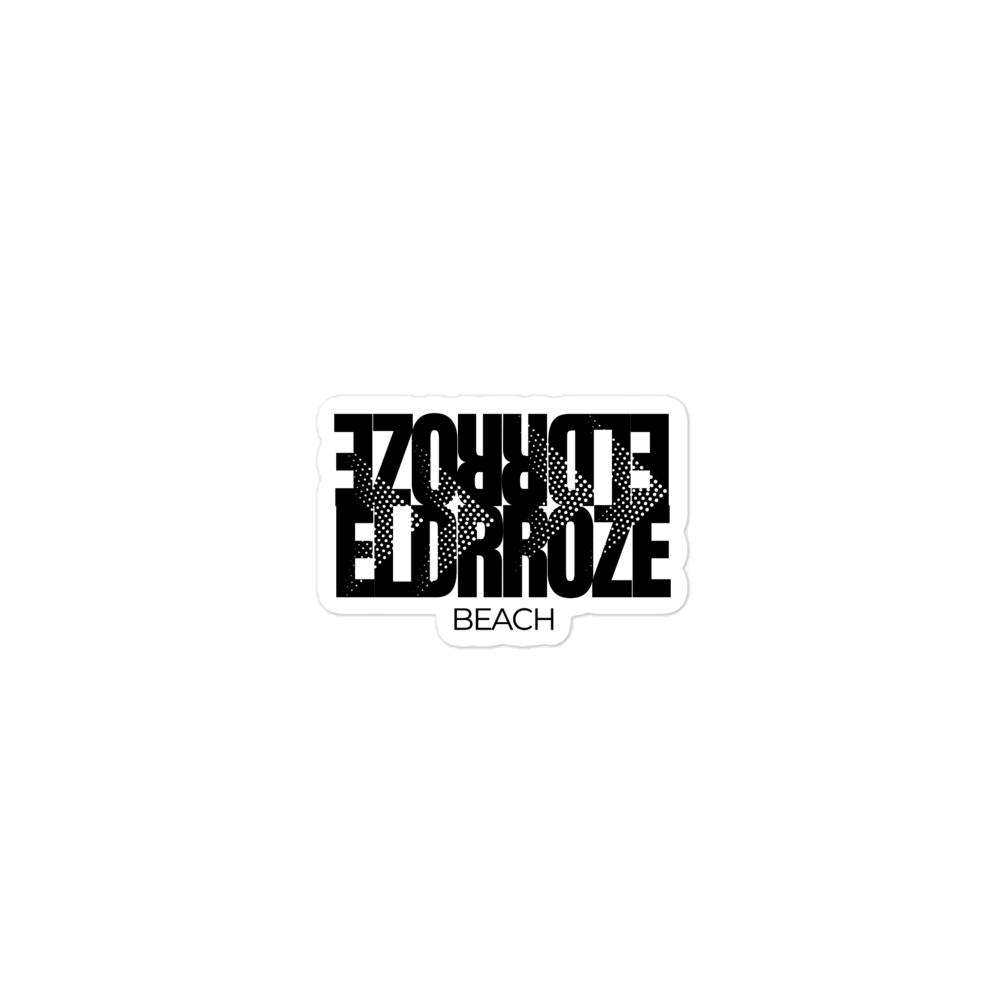 ELDRROZE Kicker Sticker Black