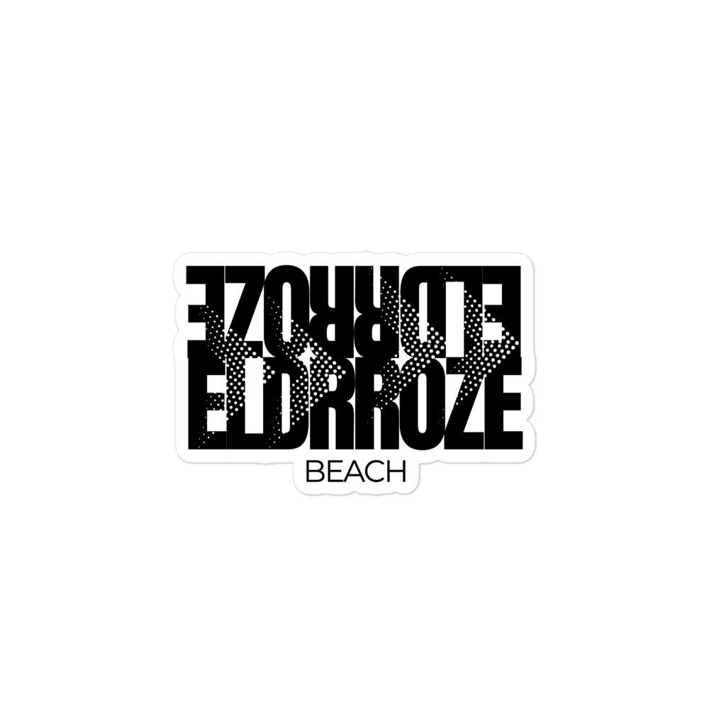 ELDRROZE Kicker Sticker Black