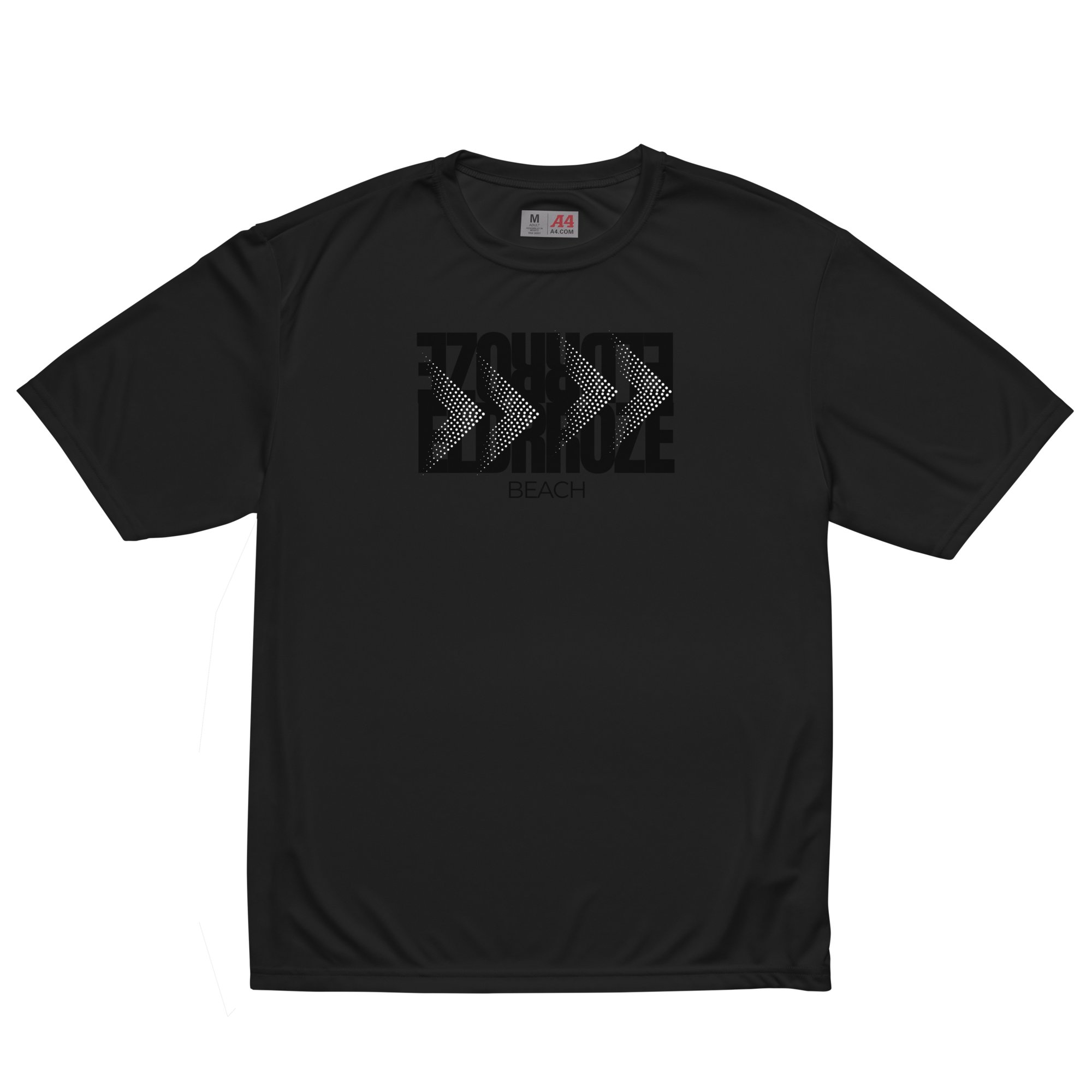 ELDRROZE Performance Running T-Shirt Black Logo