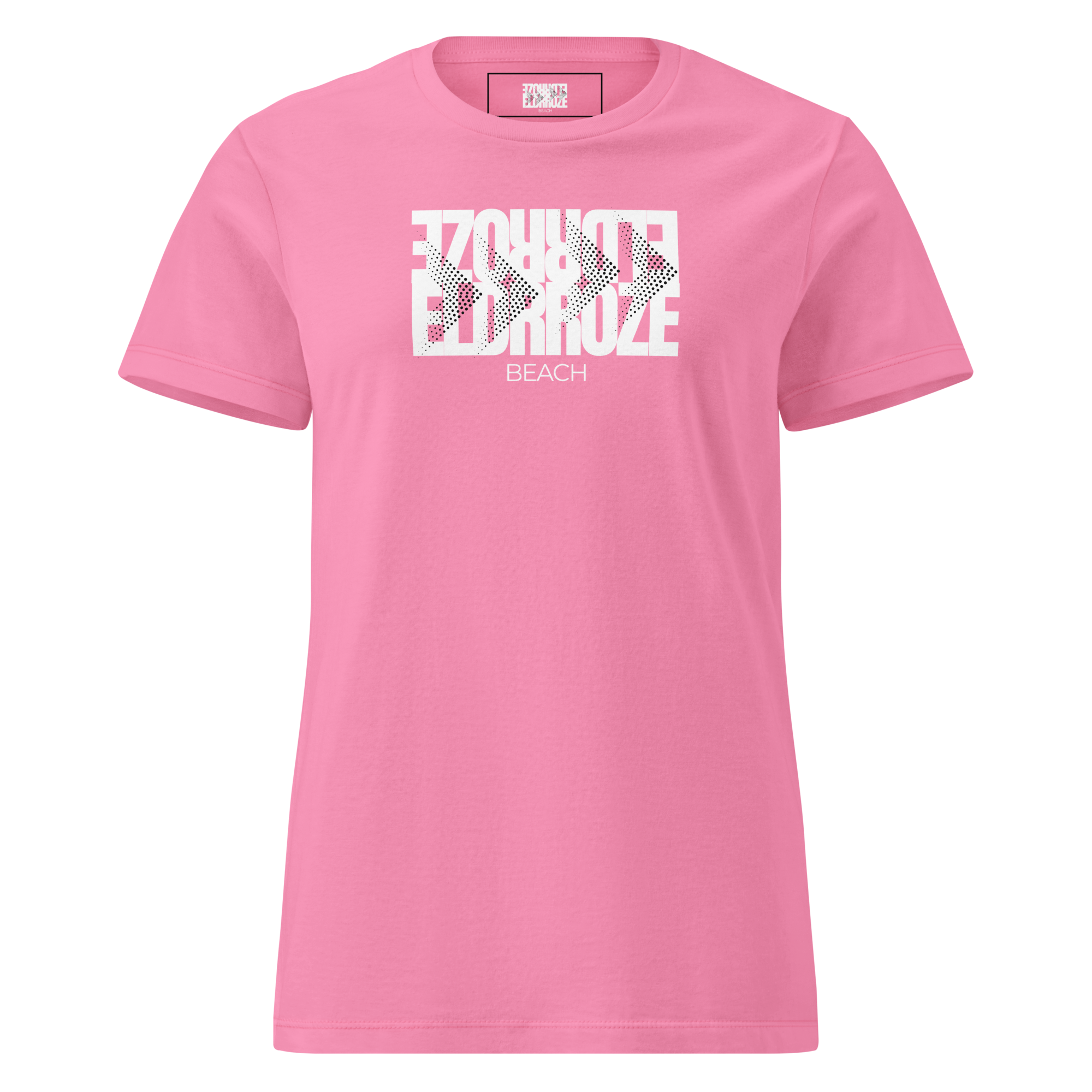 ELDRROZE Women’s Softstyle Staple T White Logo