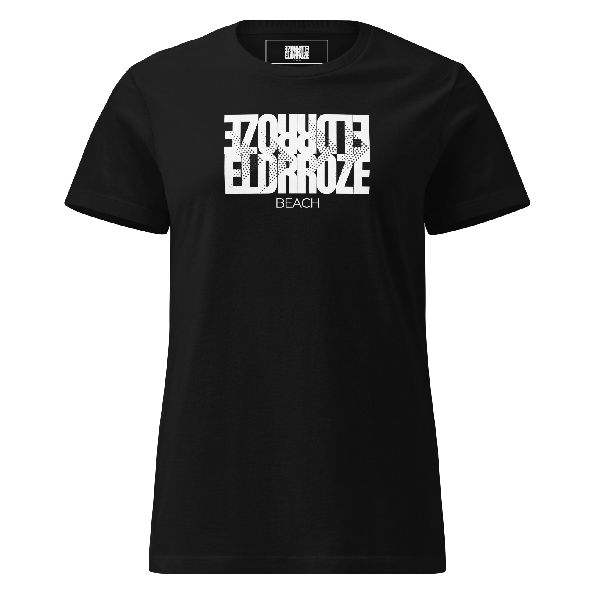 ELDRROZE Women’s Softstyle Staple T White Logo