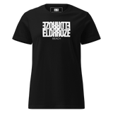 ELDRROZE Women’s Softstyle Staple T White Logo