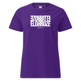 ELDRROZE Women’s Softstyle Staple T White Logo