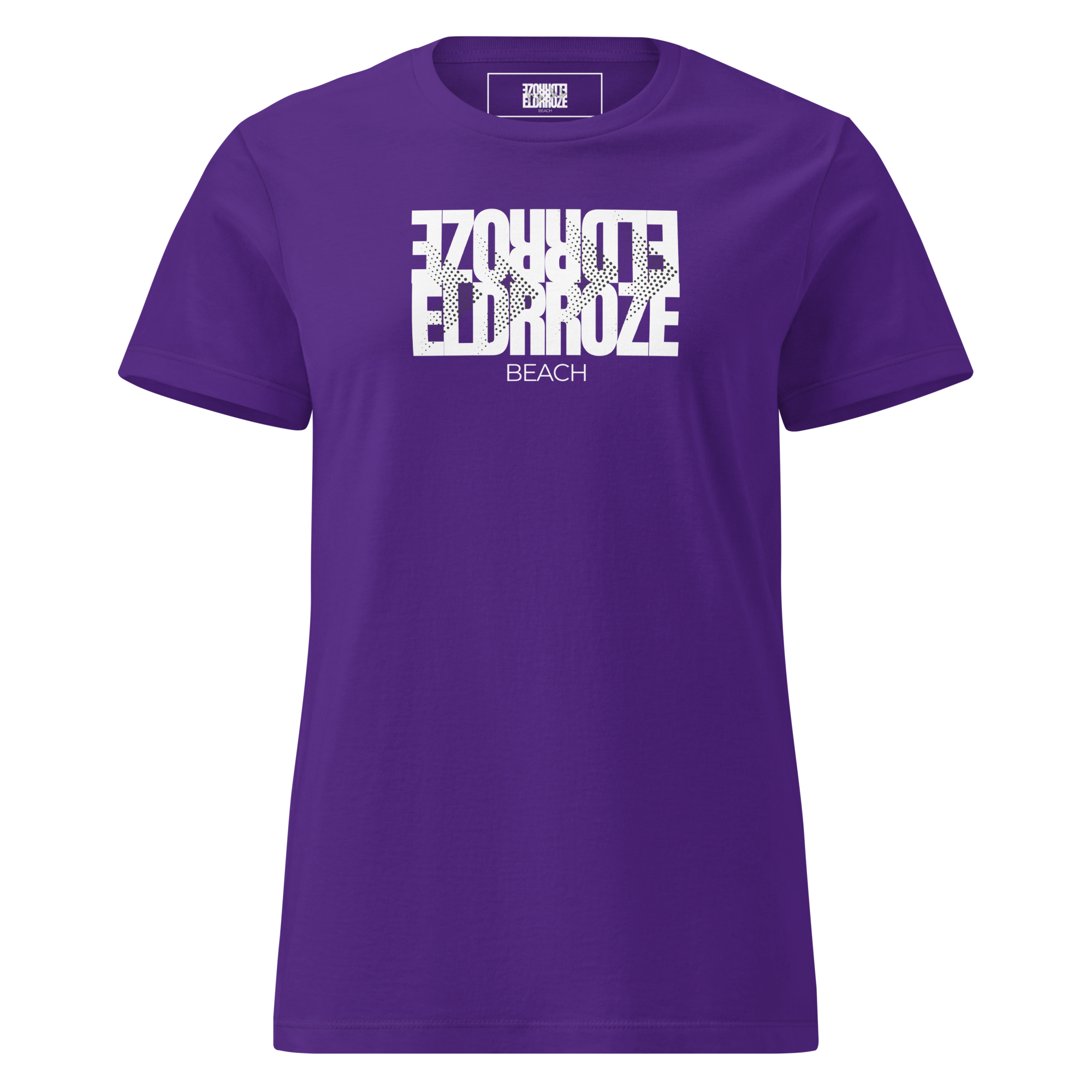 ELDRROZE Women’s Softstyle Staple T White Logo