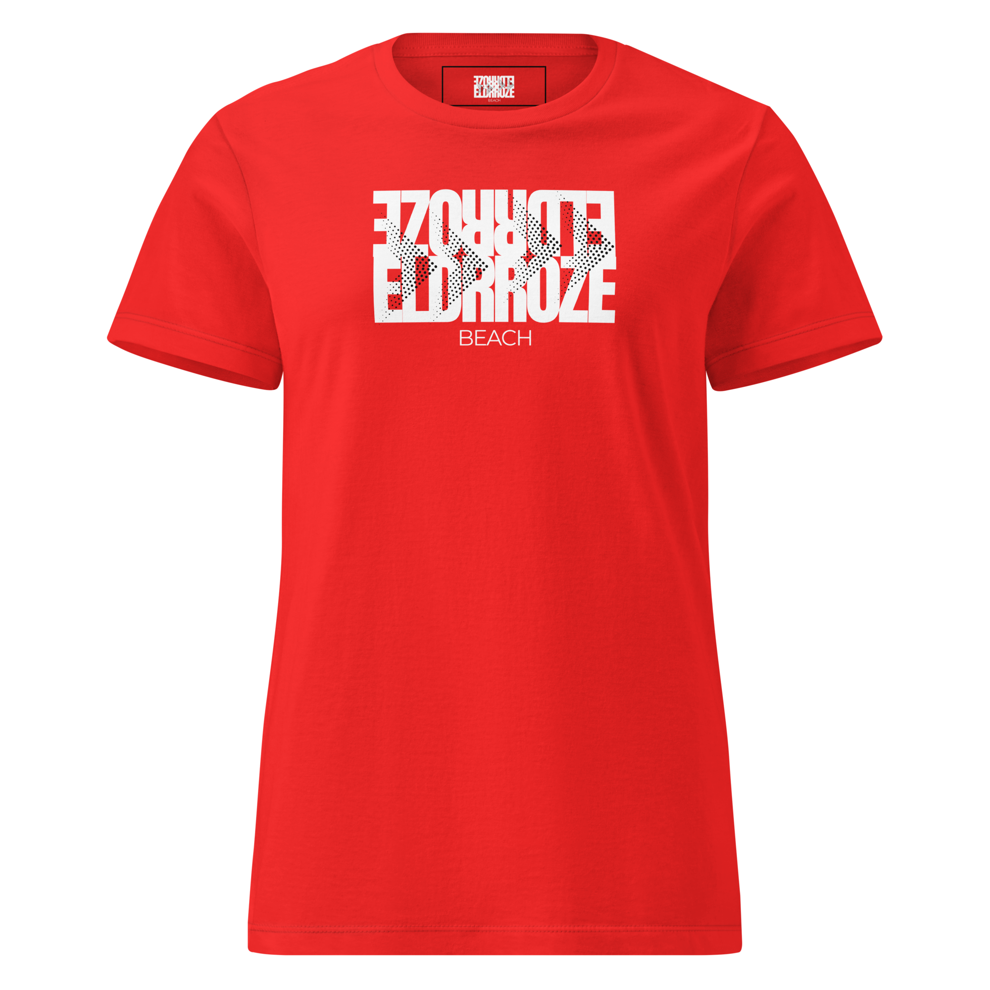 ELDRROZE Women’s Softstyle Staple T White Logo