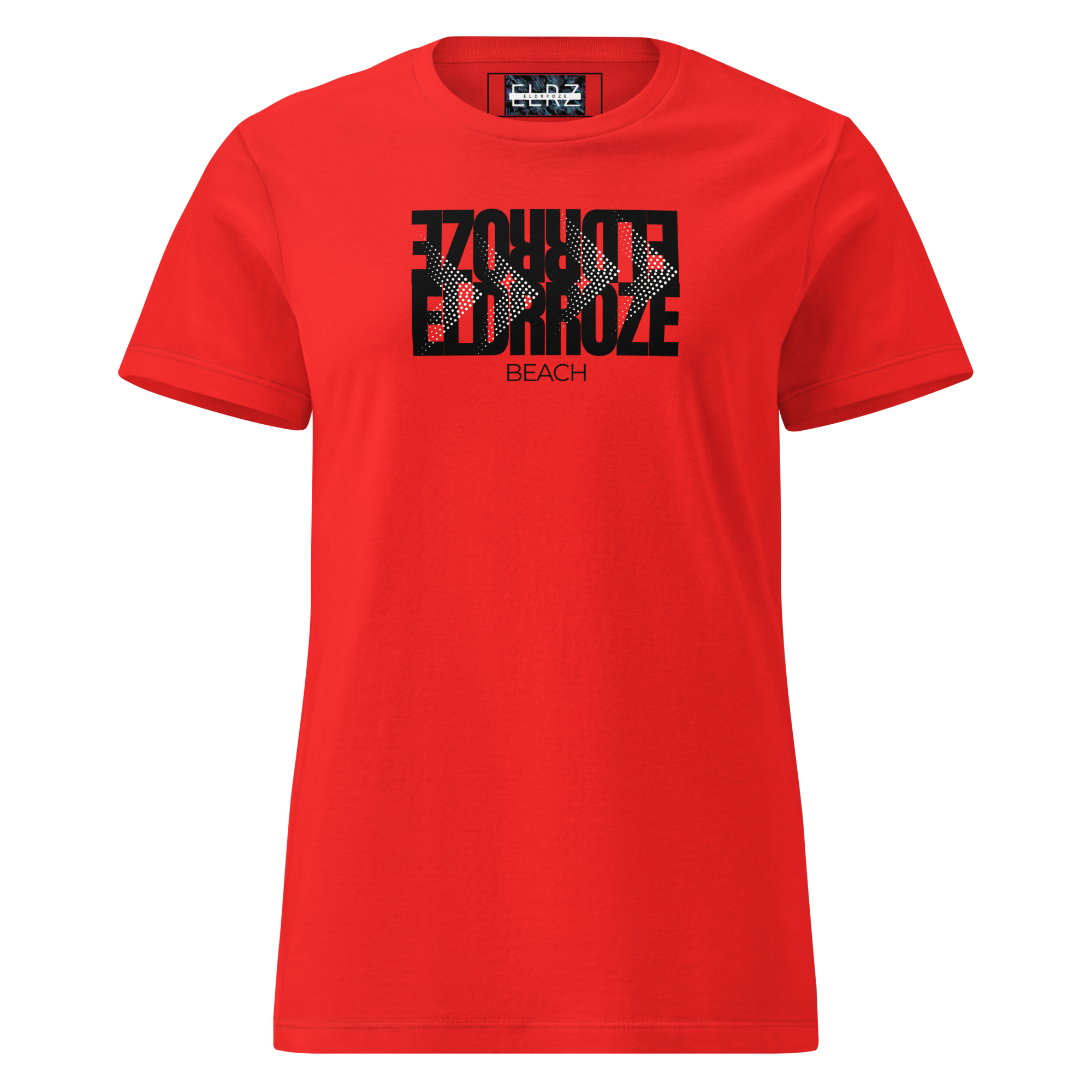 ELDRROZE Women’s Softstyle Staple T Black Logo