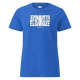 ELDRROZE Women’s Softstyle Staple T White Logo