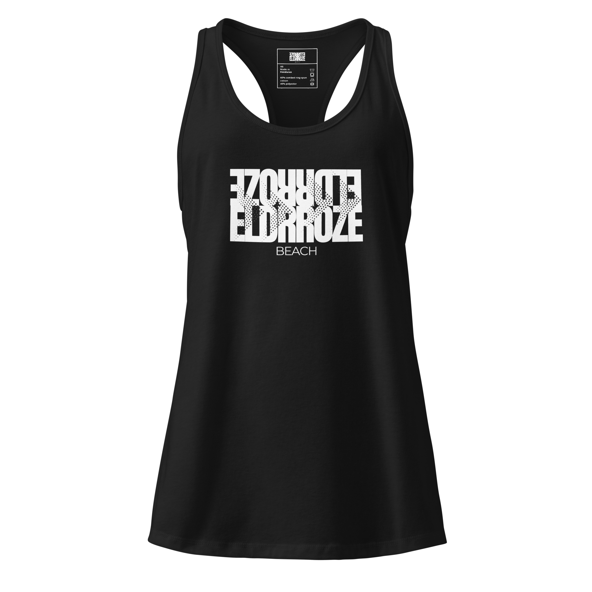 ELDRROZE Women’s Racerback Tank White Logo