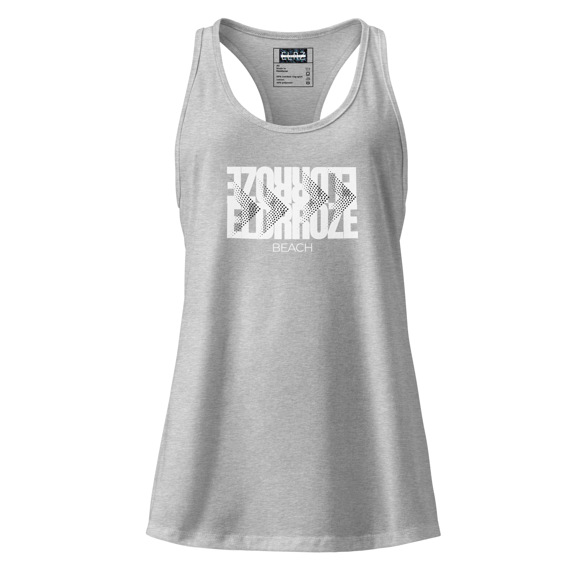 ELDRROZE Women’s Racerback Tank White Logo