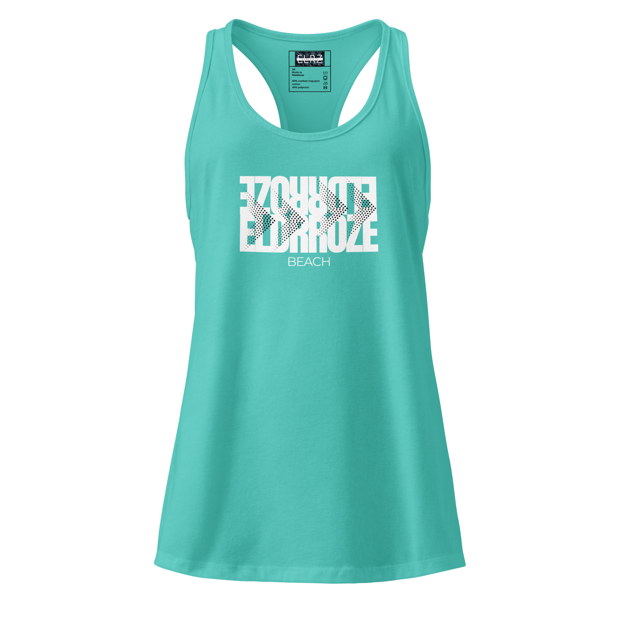 ELDRROZE Women’s Racerback Tank White Logo