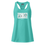 ELDRROZE Women’s Racerback Tank White Logo